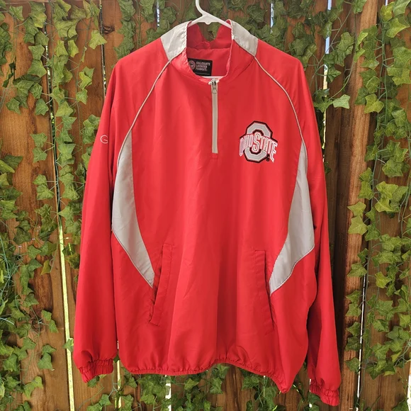 Red Ohio State Buckeyes Windbreaker Jacket - Picture 2 of 7